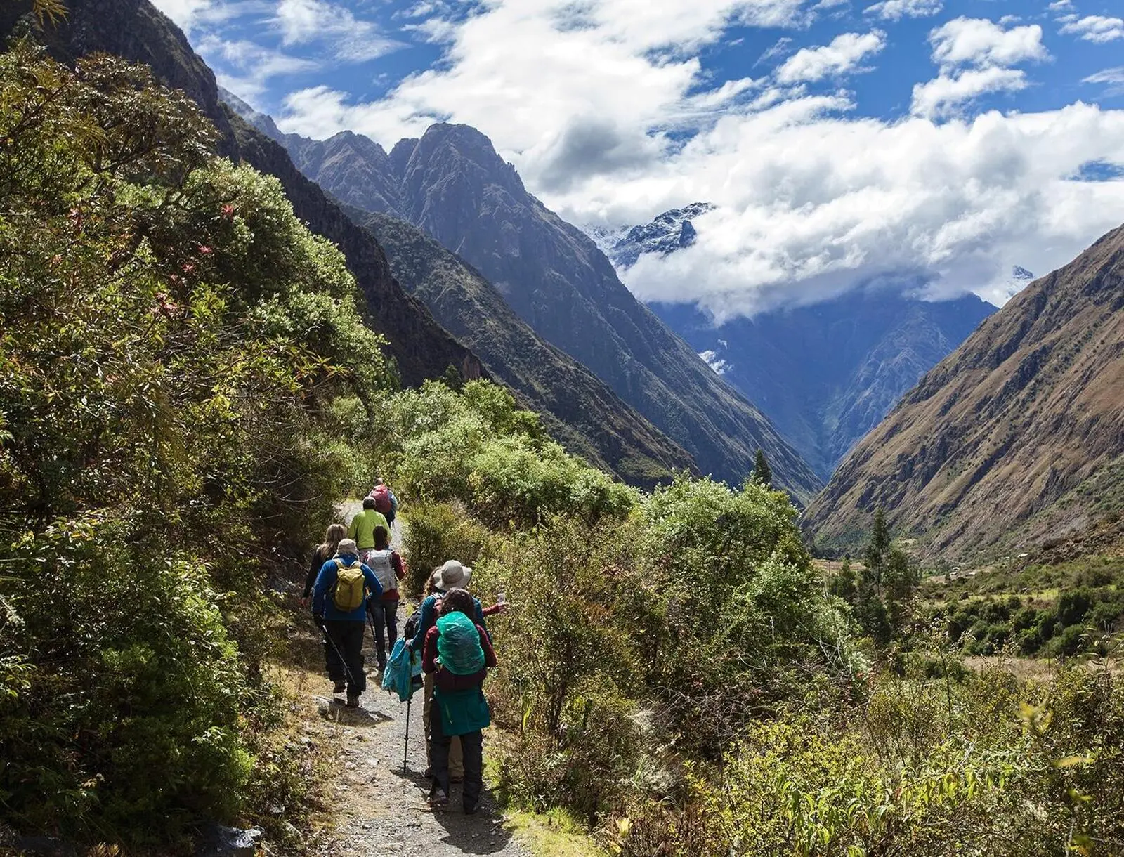 In einem Seitental des Salkantay Treks in völliger Abgeschiedenheit wandern