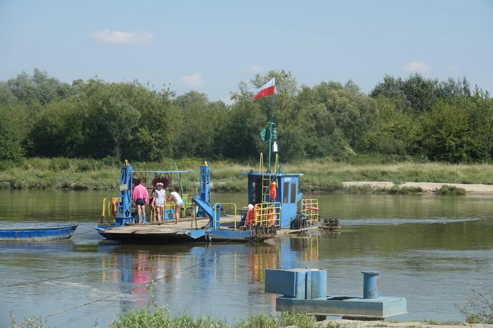 Entlang der Weichsel wird ab und an die Seite gewechselt...