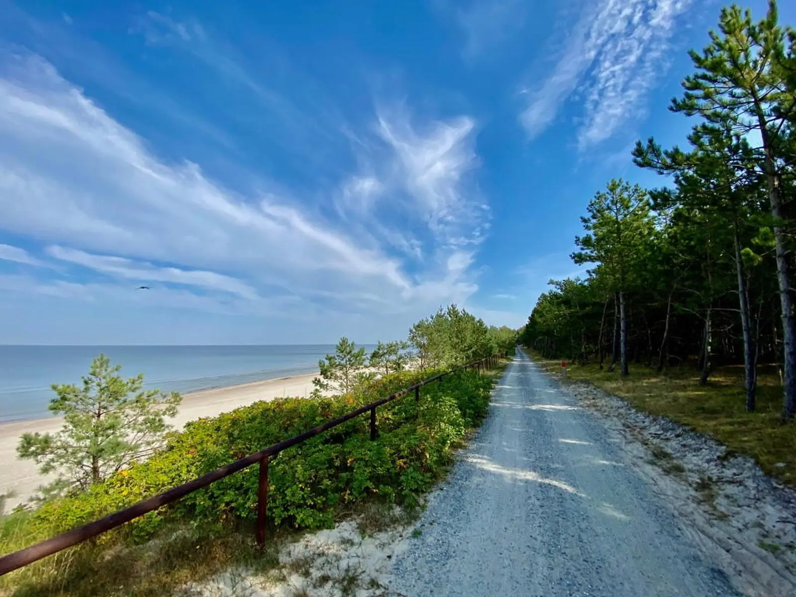 Die Frische Nehrung (2. Tag) bietet herrliche Ausblicke auf die Ostsee