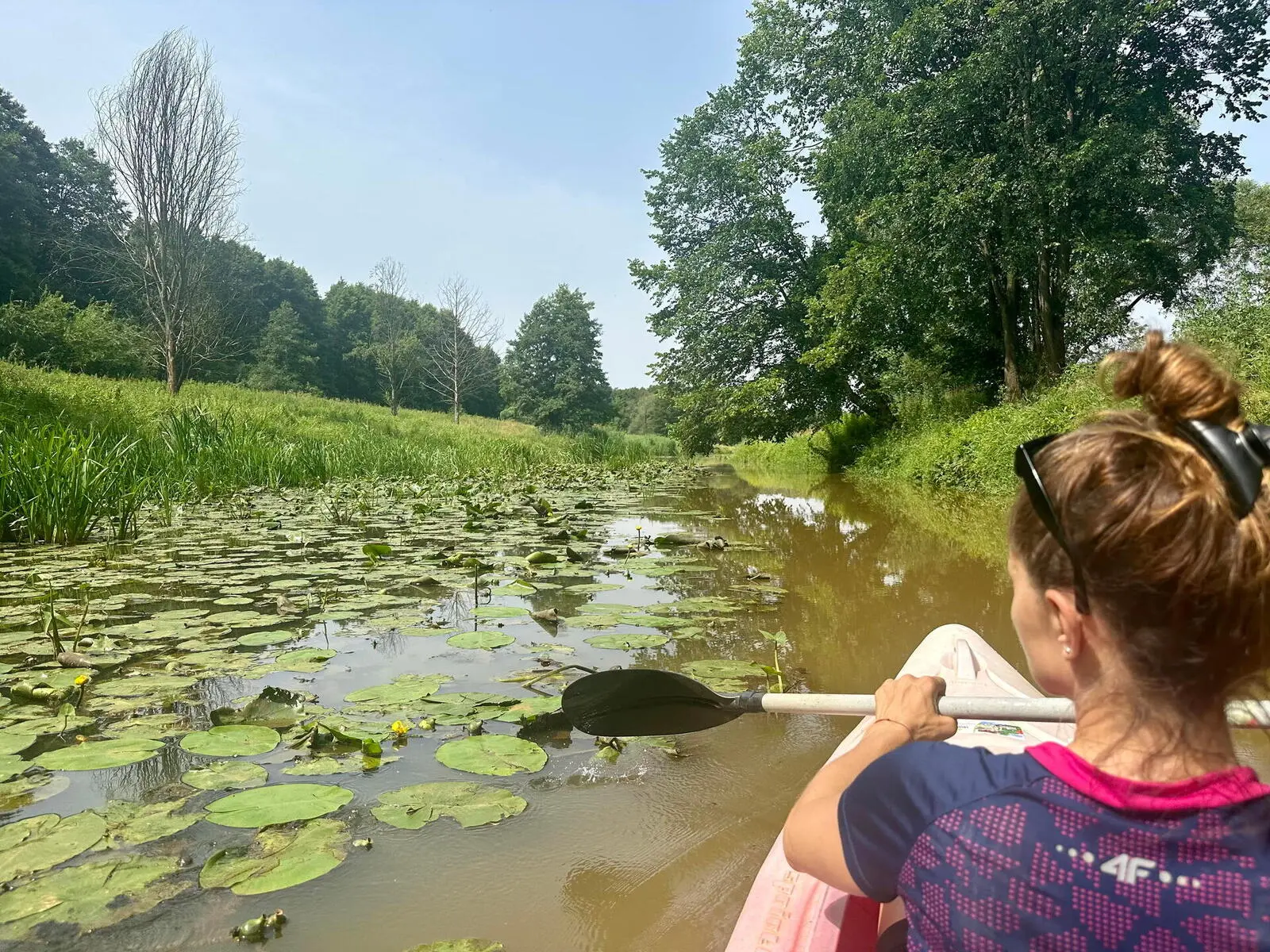 Für Abwechslung sorgt eine Paddeltour auf dem Flüsschen Bartsch.