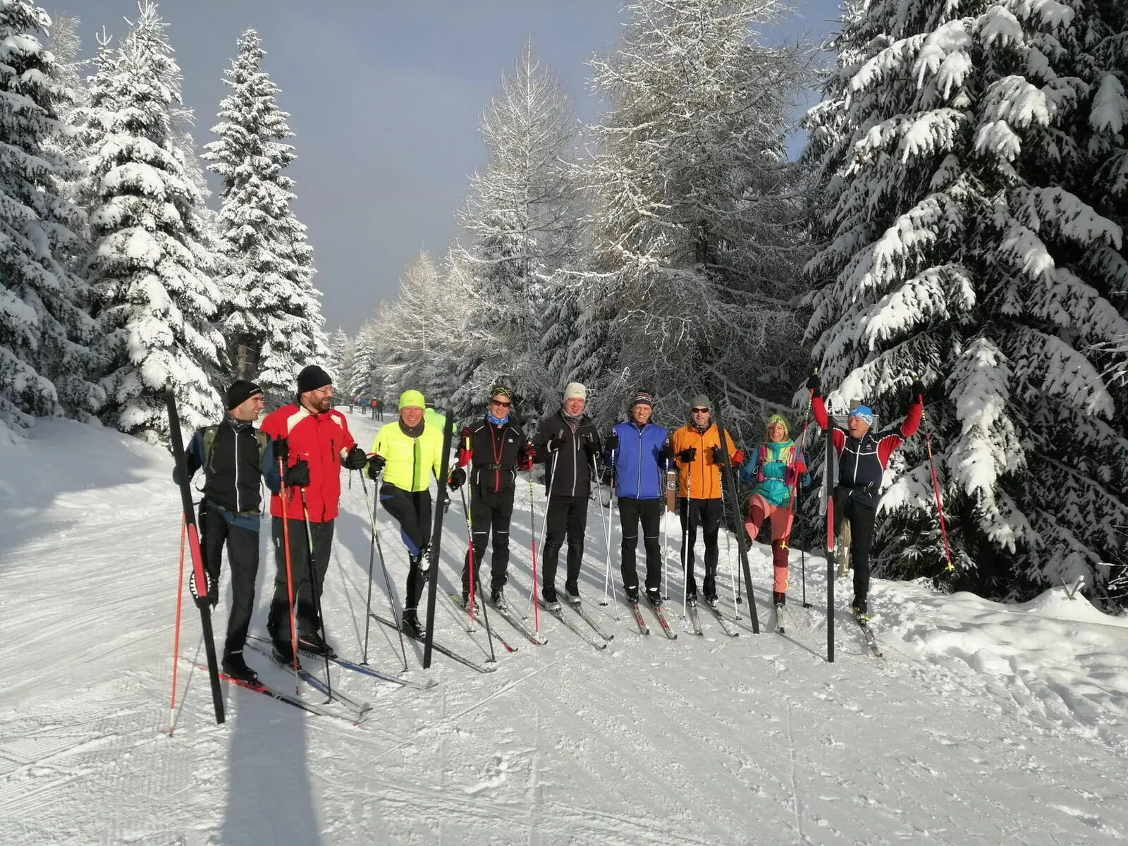 Skisaisonauftakt in einer bestens aufgelegten Runde...