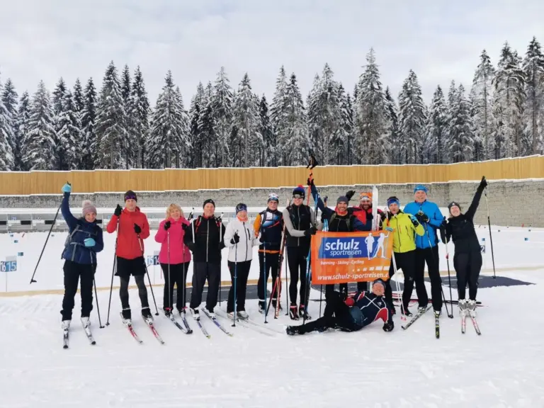 Die schulz'sche Skilanglaufgemeinde mit viel Spaß im Skizentrum Jakuszyce
