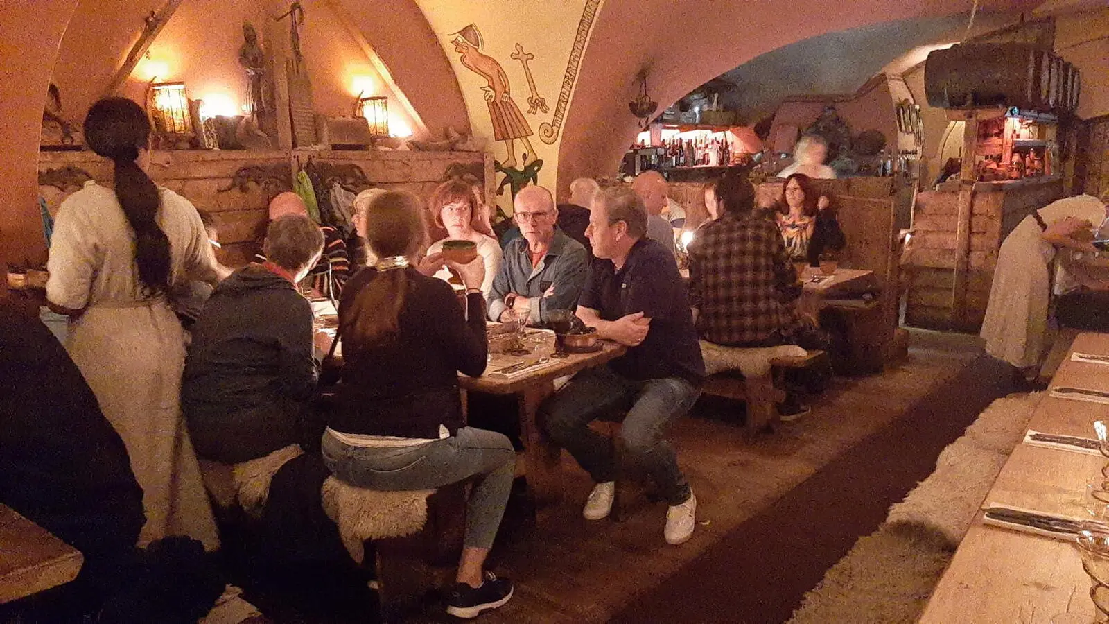 Schönes Ambiente beim Begrüßungsessen 