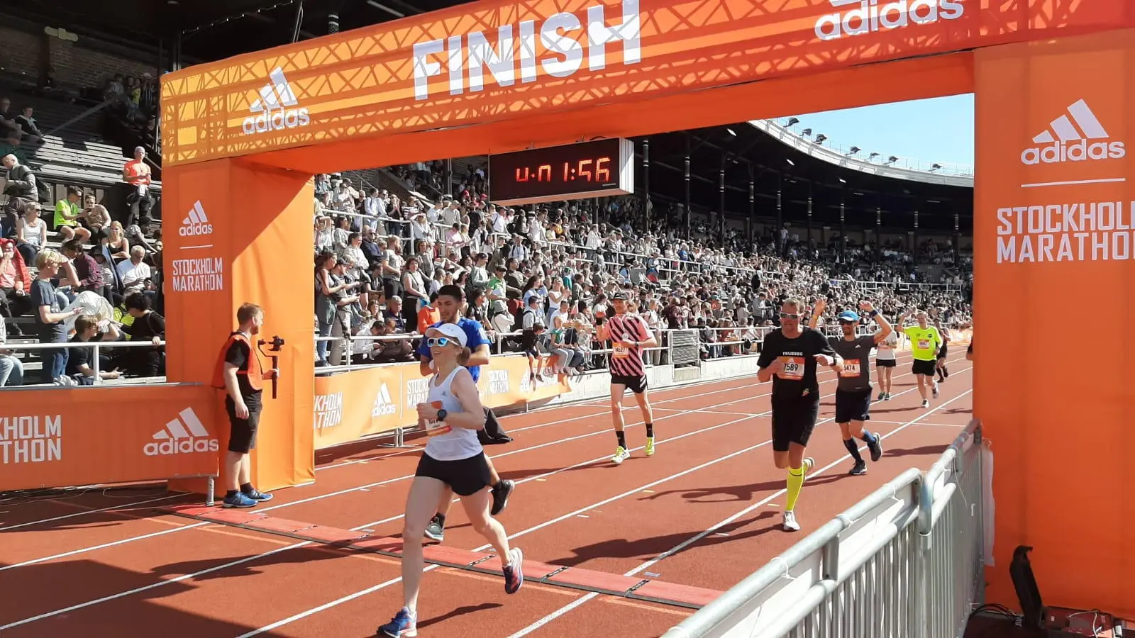 Zieleinlauf im historischen Olympiastadion