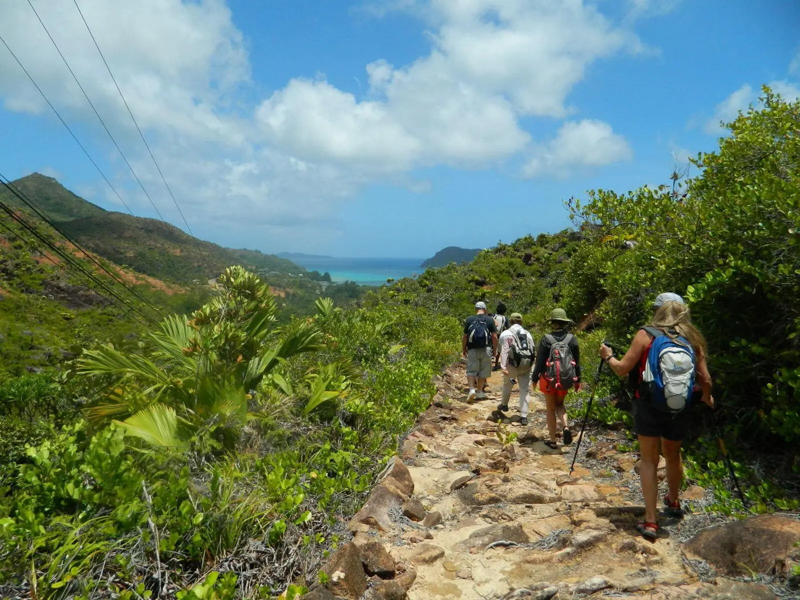 Küstenwanderung zum Strand Anse Major auf der Insel Mahé, der ersten Insel