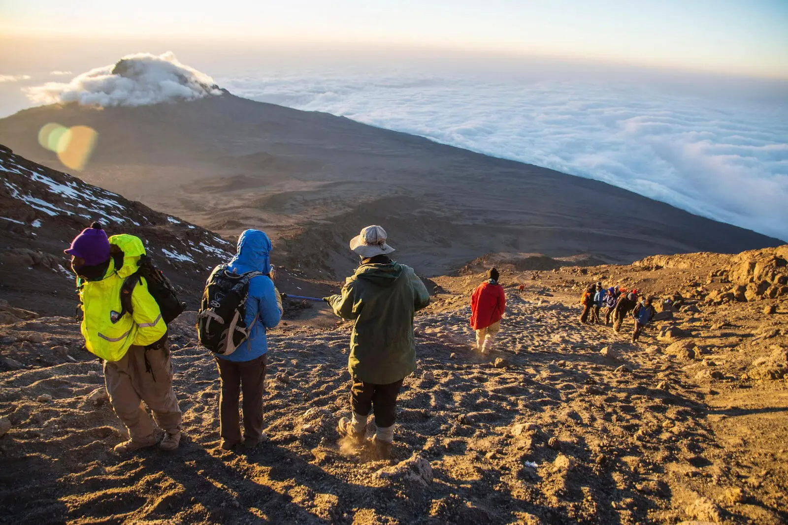 Traumhafte Momente über der Wolkendecke beim Rückweg