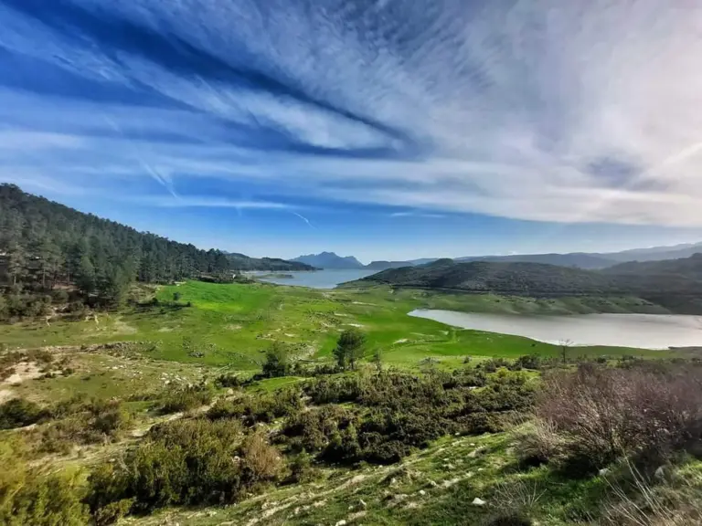 Fernblick von der Bergpension